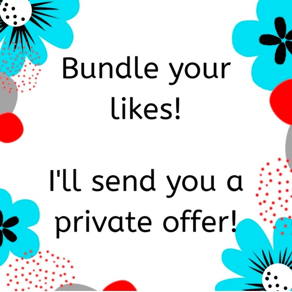 Please bundle up your likes within my closet &I will send you a private offer!!! - Picture 1 of 1